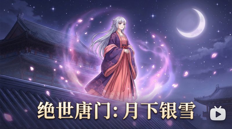 免费看片vlog视频-月下银雪古风短片